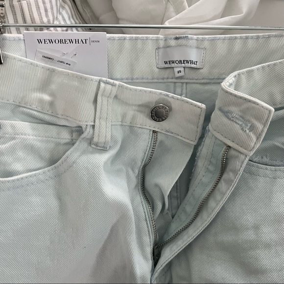 NWT WeWoreWhat Bleached High Rise Kick Flare Jeans - Size 25 - Picture 8 of 9